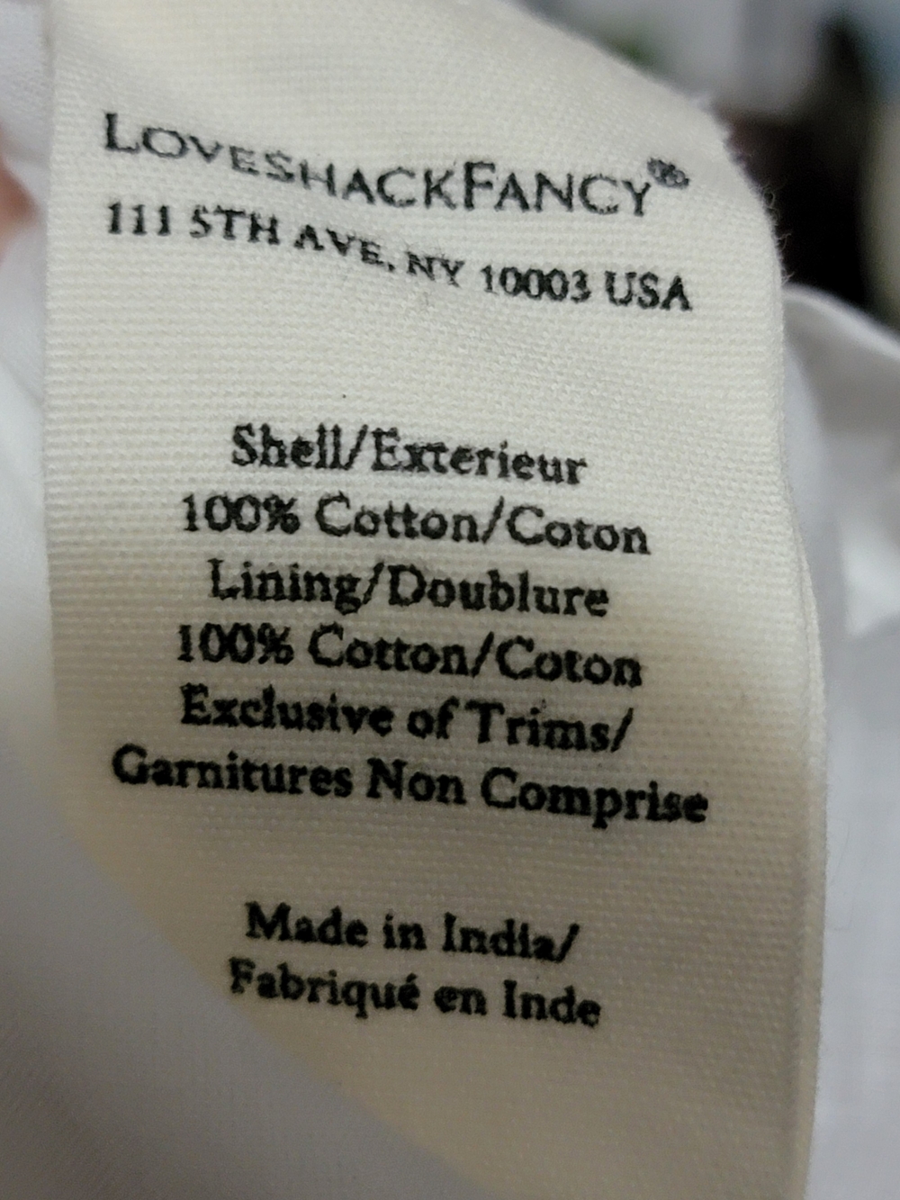 NWT LoveShackFancy Zima Dress 4 Made In India - Picture 10 of 11